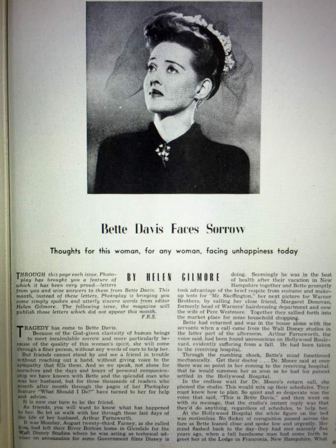 Helen Gilmore Mitzi editor in Photoplay Nov 1943