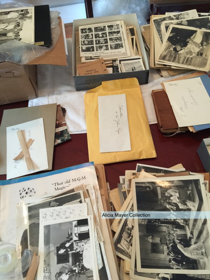 Aunt Francie collection on dining room table