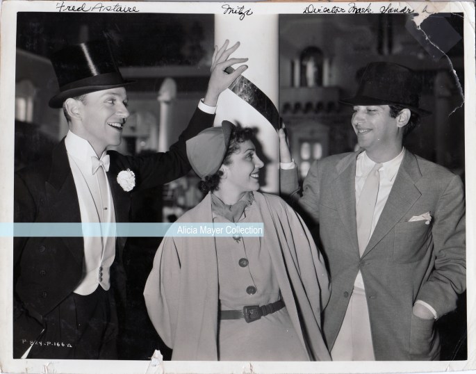 Mitzi w Fred Astaire and Mark Sandrich